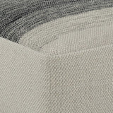 Sabella - Square Woven Outdoor / Indoor Pouf - Gray / White