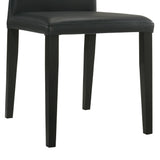Elyza - Full Back Top Grain Leather Upholstered Wood Dining Chairs (Set of 2)
