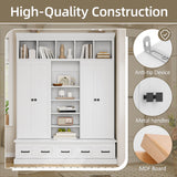 Hall Tree & Bench And 5 Storage Cubbies