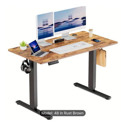 Adjustable Height Electric Standing Desk - 48 Inch Brown (Auction) - available at Alpine Outlets in Denver