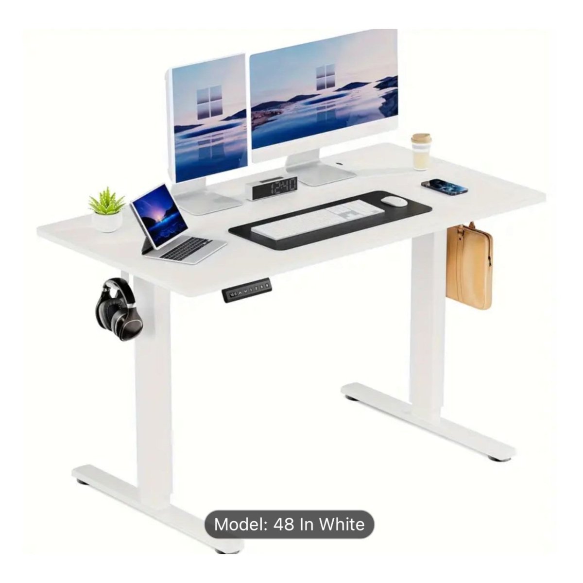 Adjustable Height Electric Standing Desk - 48 Inch Sit - Stand Workstation - available at Alpine Outlets in Denver