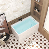 Freestanding Bathtub With Drain, Rectangular Shape