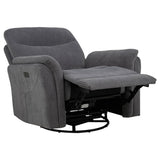 Beacon - Power Swivel Recliner With USB Charging And Adjustable Recline