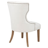 Tufted Dining Chair With Button Tufting And Nailhead Trim