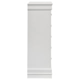 5 Drawer Bedroom Chest - White
