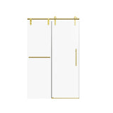 Frameless Single Sliding Shower Doors With Towel Rail & Handle