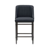Marvin - Steel Frame Faux Leather Upholstered Counter Height Barstool