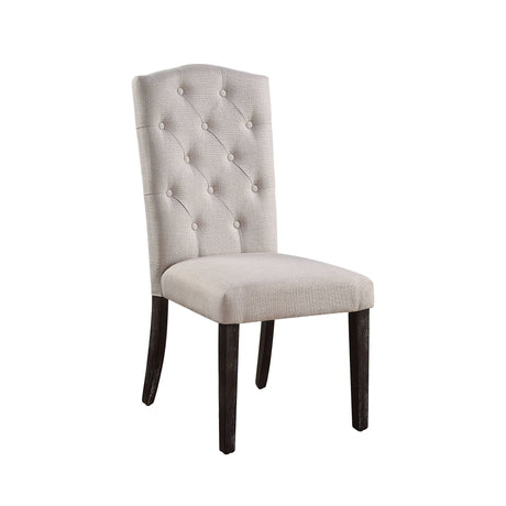 Gerardo - Linen Weathered Dining Chair (Set of 2) - Beige - Chair Sets - Alpine Outlets