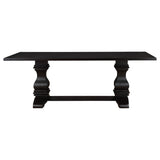 Villeneuve - Rectangular Double Pedestal Dining Table - Rustic