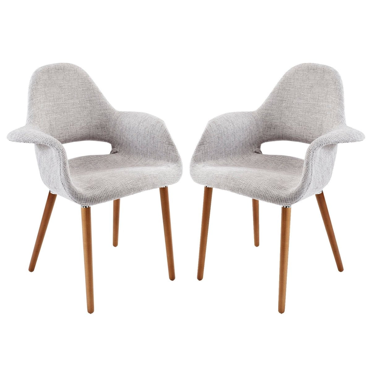 Aegis Mid - Century Fabric Dining Armchair Set of 2 - Dining Chairs available at Alpine Outlets in Denver