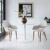 Aegis Mid - Century Fabric Dining Armchair Set of 2 - Dining Chairs available at Alpine Outlets in Denver