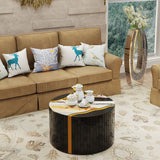 Round Mirror Coffee Table, Living Space Furniture