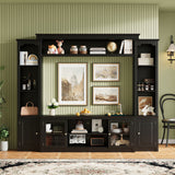 All-In-One TV Stand With Bookcase For TVs Up To 65"