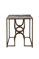Sandra - End Table - Gray / Bronze
