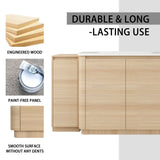 Freestanding Bathroom Vanity With Sink, 2 Small Storage Cabinets, Soft Close Doors