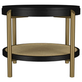 Benson - Round Table With Storage Shelf