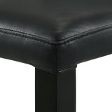 Elyza - Full Back Top Grain Leather Upholstered Wood Dining Chairs (Set of 2)