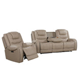 Power Motion Sofa Set With USB Ports And Adjustable Headrests