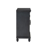 Slade Transitional Colonial 2-Door Cabinet with Lattice Detailing