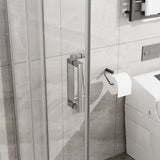 Corner Sliding Shower Door & Base Combo No Drain Kit