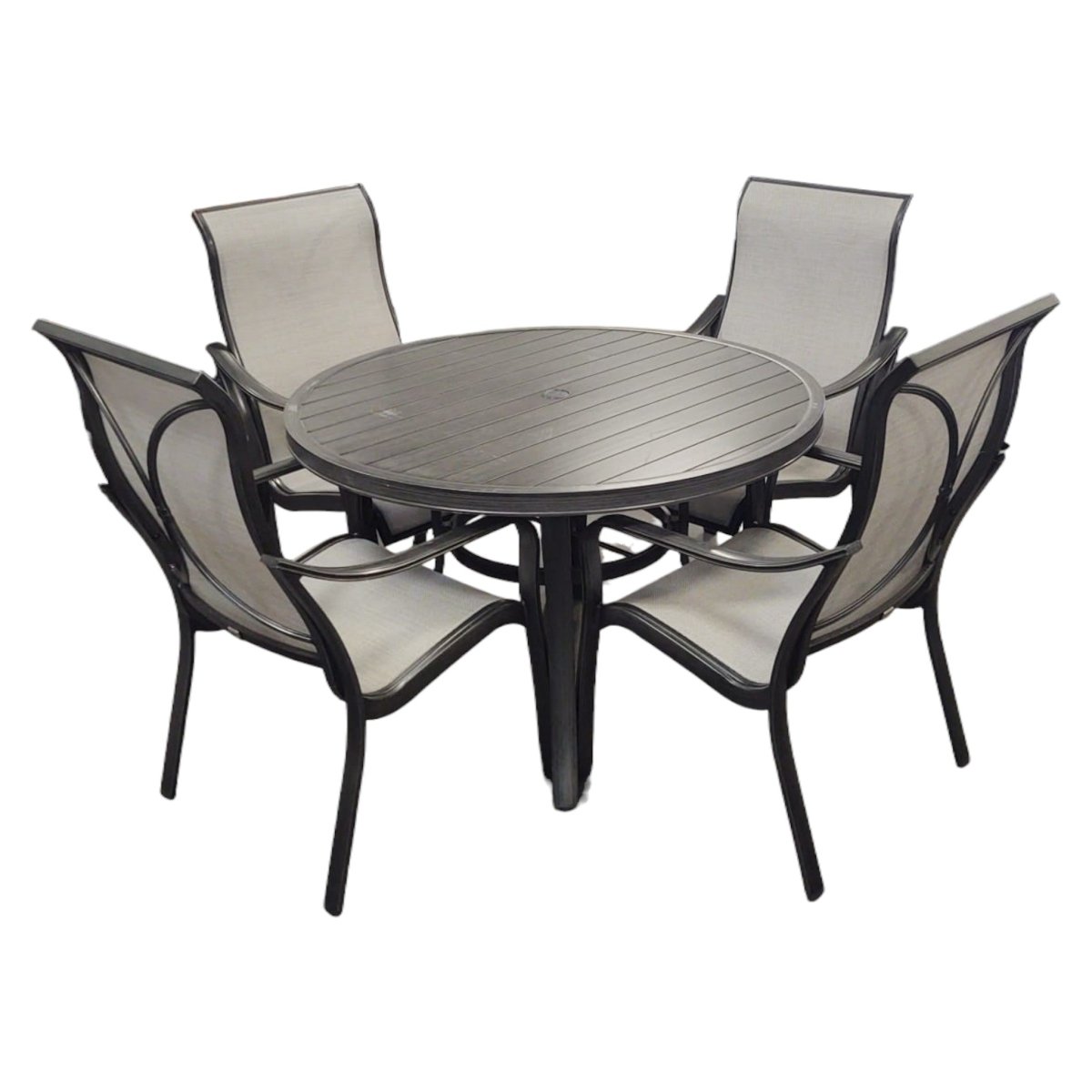 Agio Alki 5 - piece Outdoor Sling Dining Set - Alpine Outlets