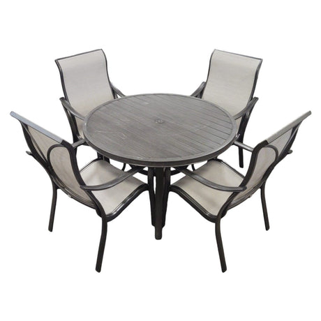 Agio Alki 5 - piece Outdoor Sling Dining Set - available at Alpine Outlets in Denver