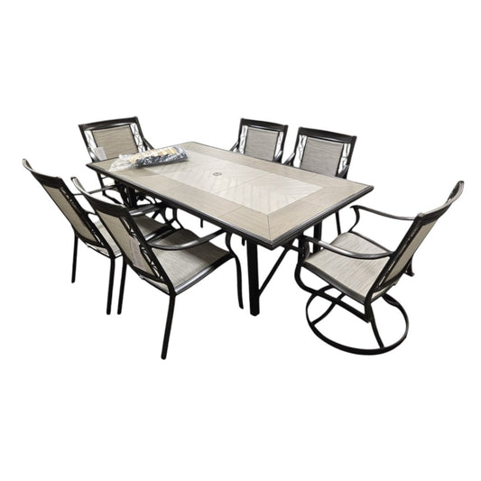 Agio Kimberling 7 - Piece Sling Outdoor Dining Set (ID L938271) - available at Alpine Outlets in Denver