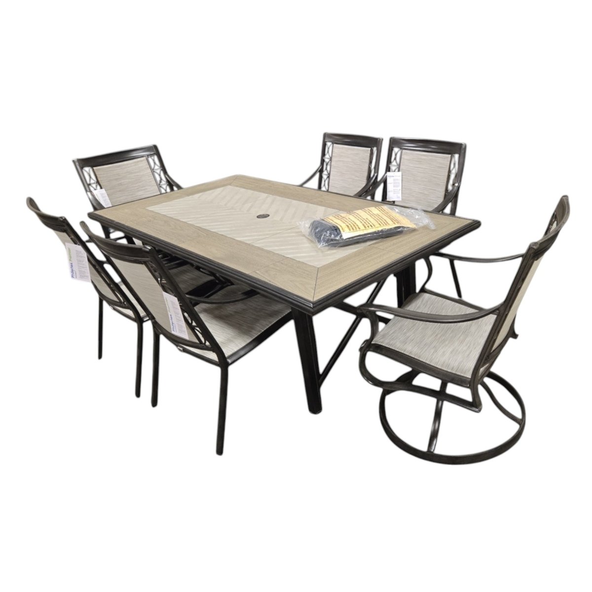 Agio Kimberling 7 - Piece Sling Outdoor Dining Set (ID L938271) - available at Alpine Outlets in Denver