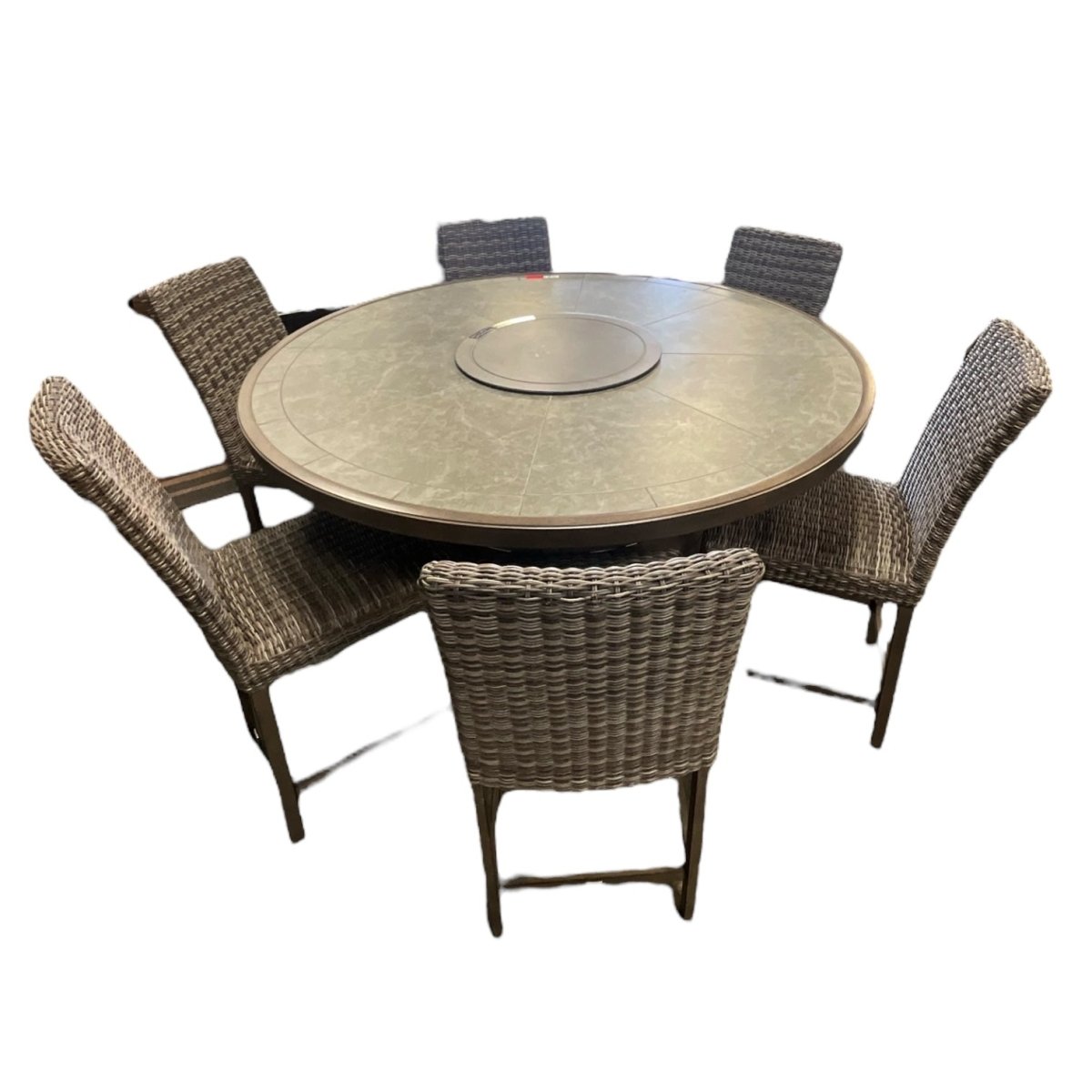 Agio Mickinnon 7 - Piece Fire Outdoor Dining Set - Alpine Outlets