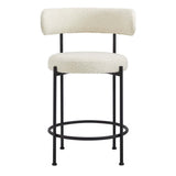 Albie Boucle Fabric Counter Stools Set of 2 - Stools available at Alpine Outlets in Denver