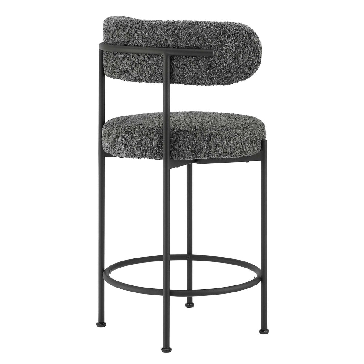 Albie Boucle Fabric Counter Stools Set of 2 - Stools available at Alpine Outlets in Denver