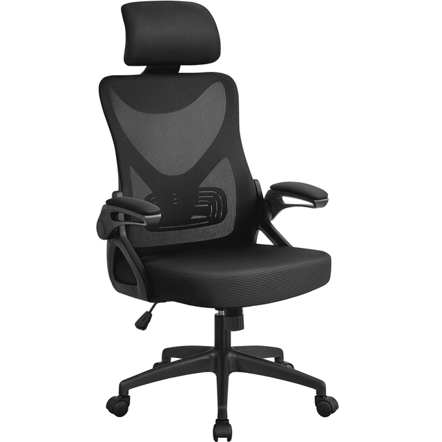 Alden Design High Back Ergonomic Mesh Office Chair with Flip - Up Arms - Office Chairs available at Alpine Outlets in Denver
