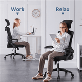 Alden Design High Back Ergonomic Mesh Office Chair with Flip - Up Arms - Office Chairs available at Alpine Outlets in Denver