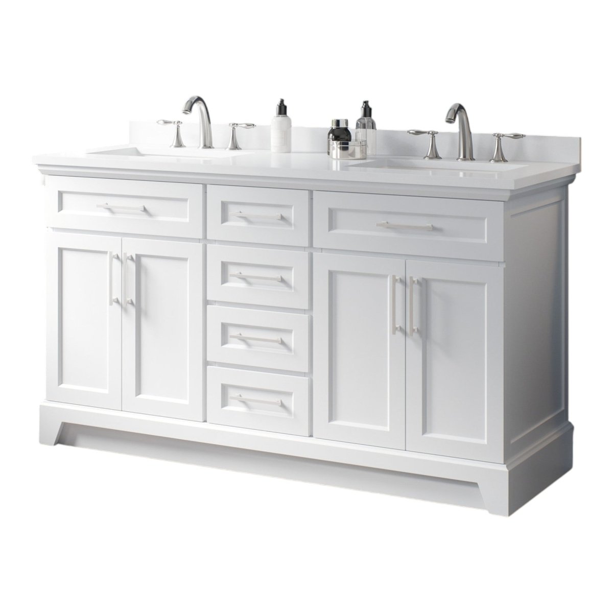 allen + roth Felix 60 - in White Double Sink Bathroom Vanity - Bathroom Vanities available at Alpine Outlets in Denver