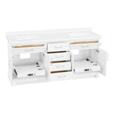 allen + roth Felix 72 - in White Double Sink Bathroom Vanity - Bathroom Vanities available at Alpine Outlets in Denver