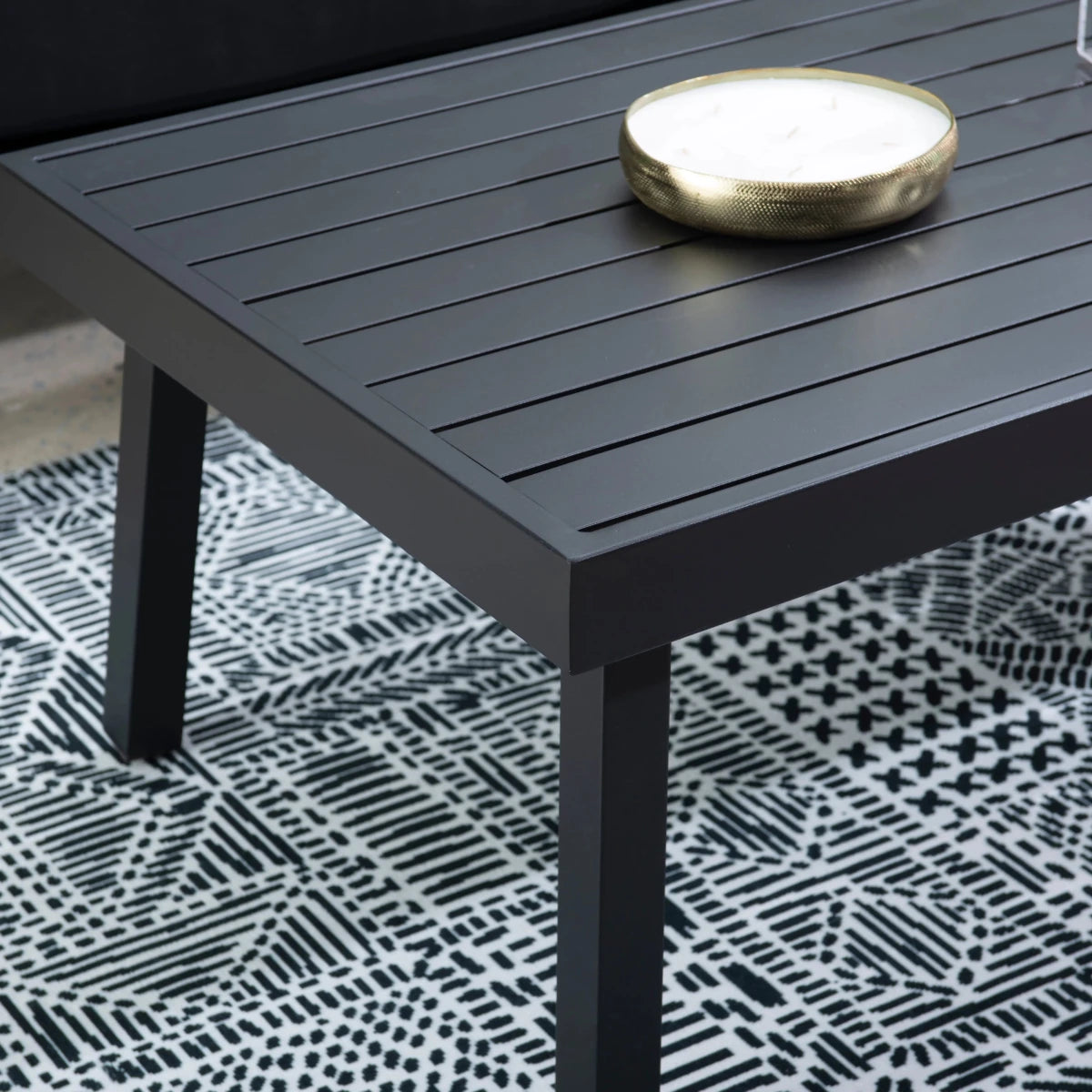 Alora Aluminum Outdoor Coffee Table - 🟢 Coffee Tables available at Alpine Outlets in Denver