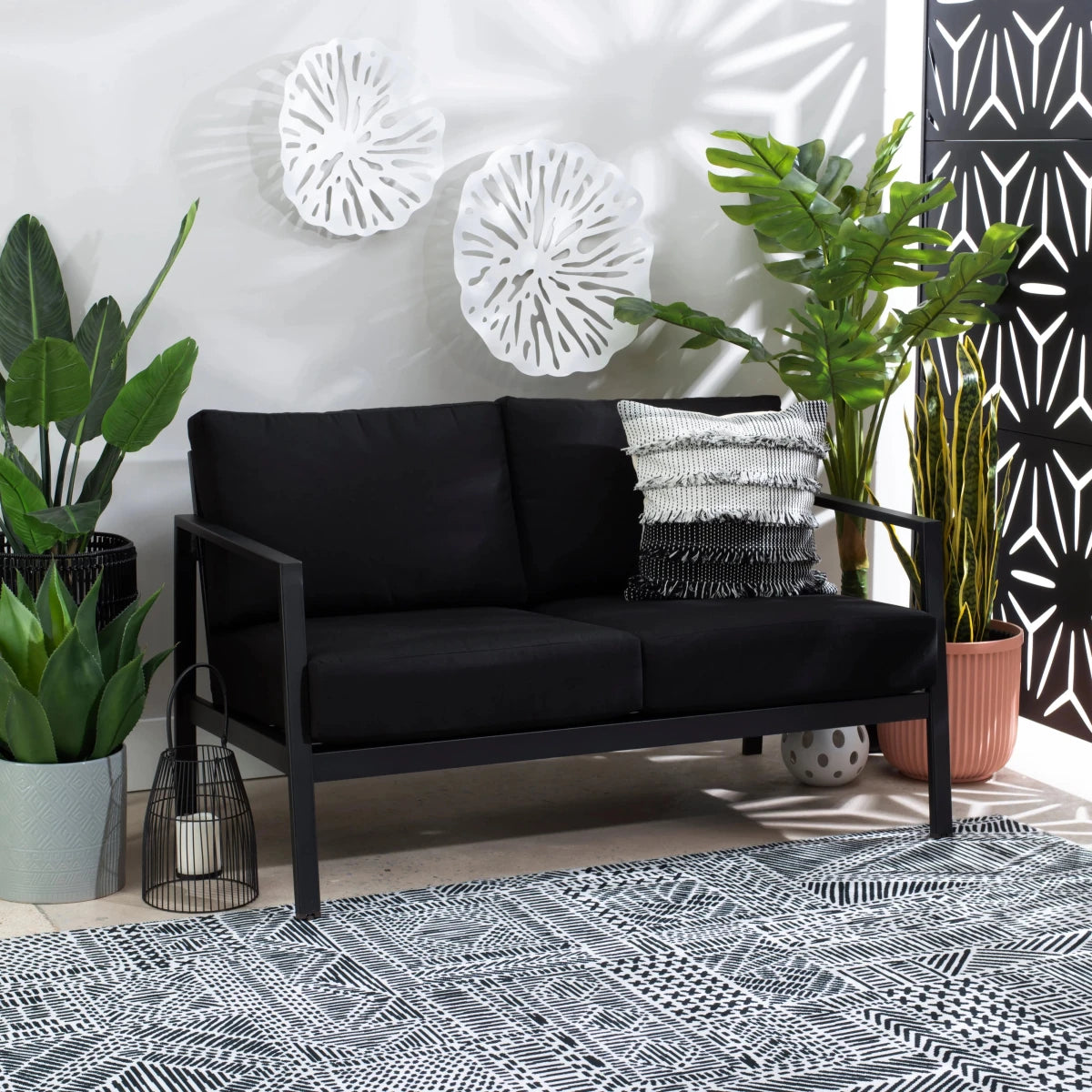 Alora Aluminum Outdoor Loveseat - 🟢 Outdoor Sofa available at Alpine Outlets in Denver