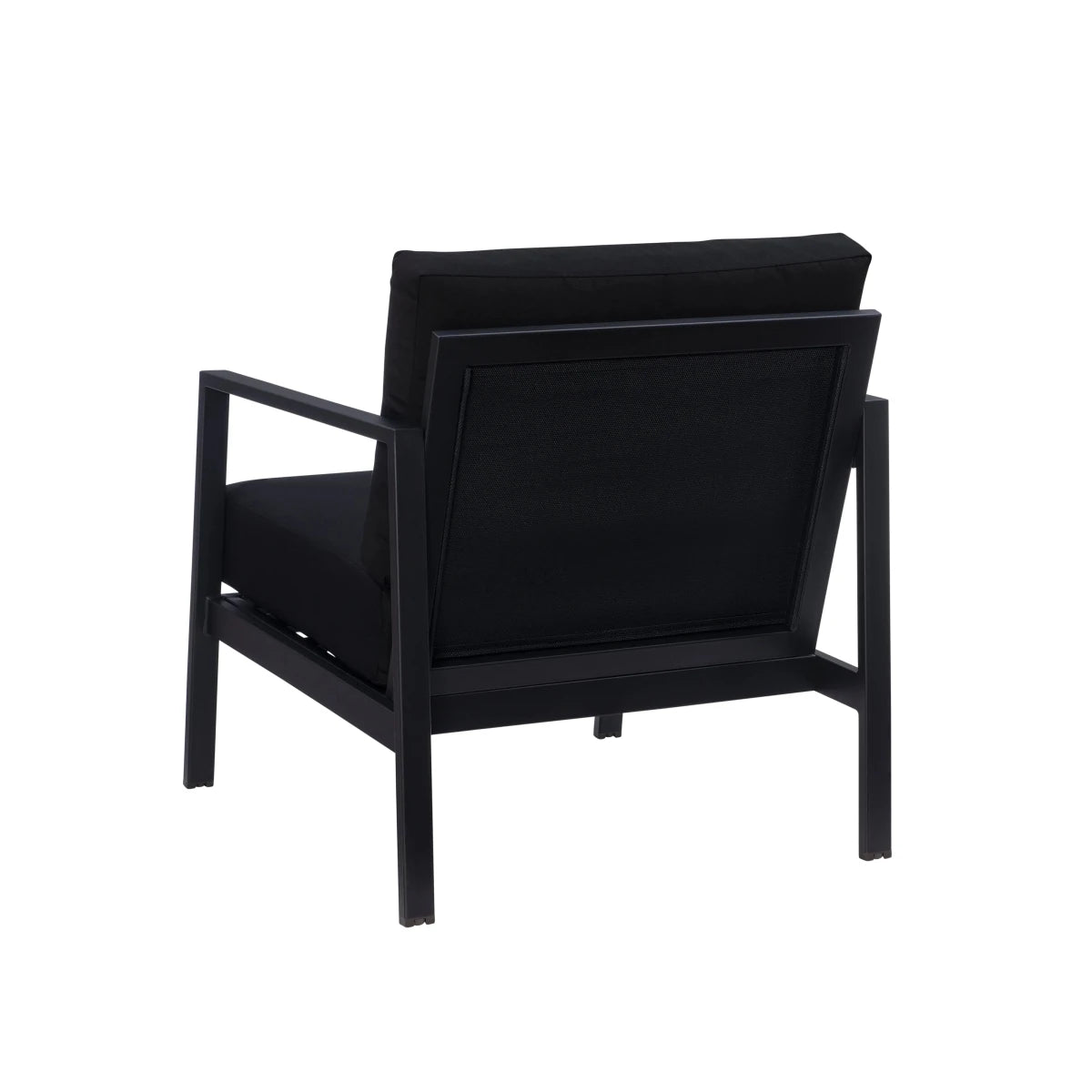 Alora Outdoor Aluminum Black Armchair - 🟢 Arm Chairs available at Alpine Outlets in Denver