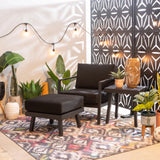 Alora Outdoor Aluminum Black Armchair - 🟢 Arm Chairs available at Alpine Outlets in Denver