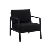 Alora Outdoor Aluminum Black Armchair - 🟢 Arm Chairs available at Alpine Outlets in Denver