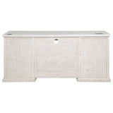 Altidore 68" 7-Drawer Executive Desk in Distressed White - Desks available at Alpine Outlets in Denver