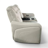 Alton Leather Power Reclining Sofa with Power Headrests and Cooling Unit - 🟡 Living Room Furniture available at Alpine Outlets in Denver