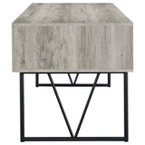 Analiese 63" 4-Drawer Writing Desk in Grey Driftwood - Desks available at Alpine Outlets in Denver