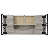 Analiese 63" 4-Drawer Writing Desk in Grey Driftwood - Desks available at Alpine Outlets in Denver
