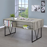 Analiese 63" 4-Drawer Writing Desk in Grey Driftwood - Desks available at Alpine Outlets in Denver