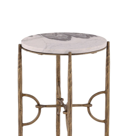 Andrews - Side Table - White / Gold - Side Tables available at Alpine Outlets in Denver