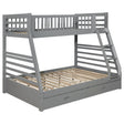 Ashton Grey Twin Over Full Bunk Bed with 2 Drawers - Bunk & Loft Beds available at Alpine Outlets in Denver