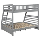 Ashton Grey Twin Over Full Bunk Bed with 2 Drawers - Bunk & Loft Beds available at Alpine Outlets in Denver
