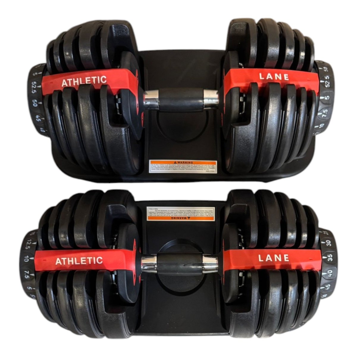 Athletic Lane 52.5 LB Adjustable Dumbbell Pair - Gym & Exercise available at Alpine Outlets in Denver