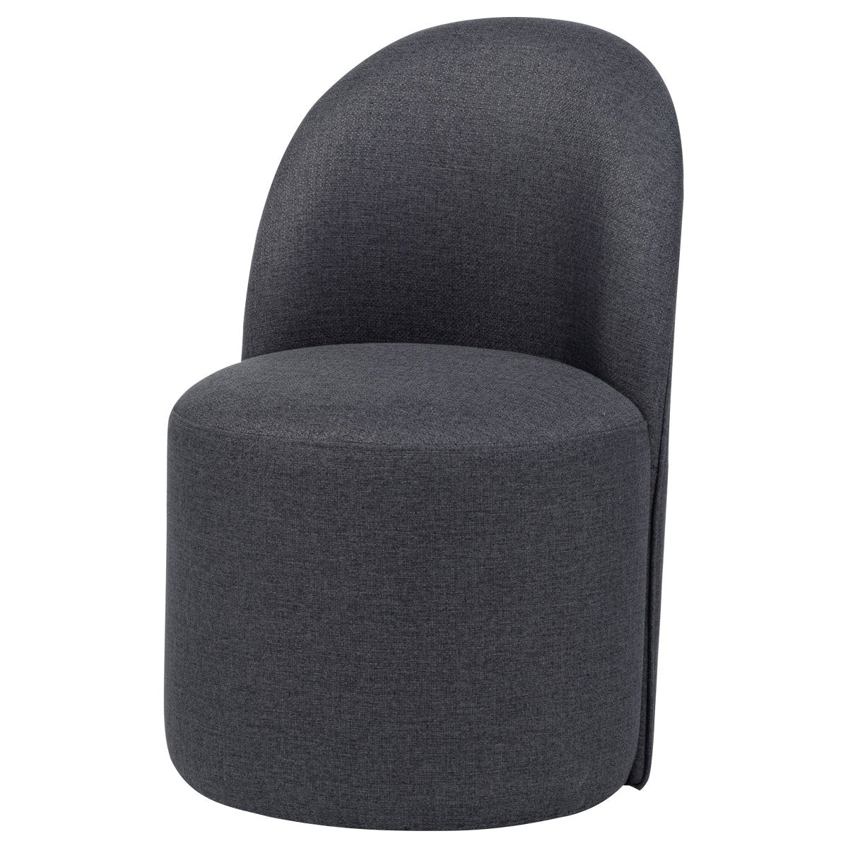Aubrey Charcoal Upholstered Barrel Dining Side Chairs, Set of 2 - Dining Chairs & Benches available at Alpine Outlets in Denver